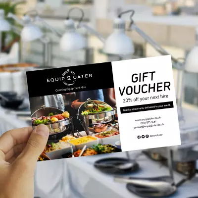 Gift Vouchers Gift Voucher cards printed by afizz in Rutland